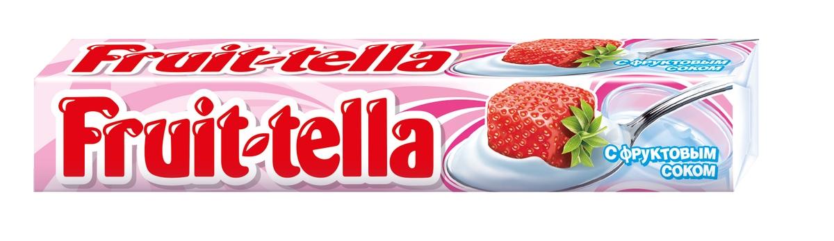 Fruit-tella Конфета жевательная Клубника в йогурте 41г