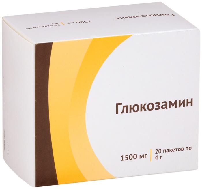 Глюкозамин пор.д/пр.внутрь 1.5/4г пак. N20 (Р) (Дона)