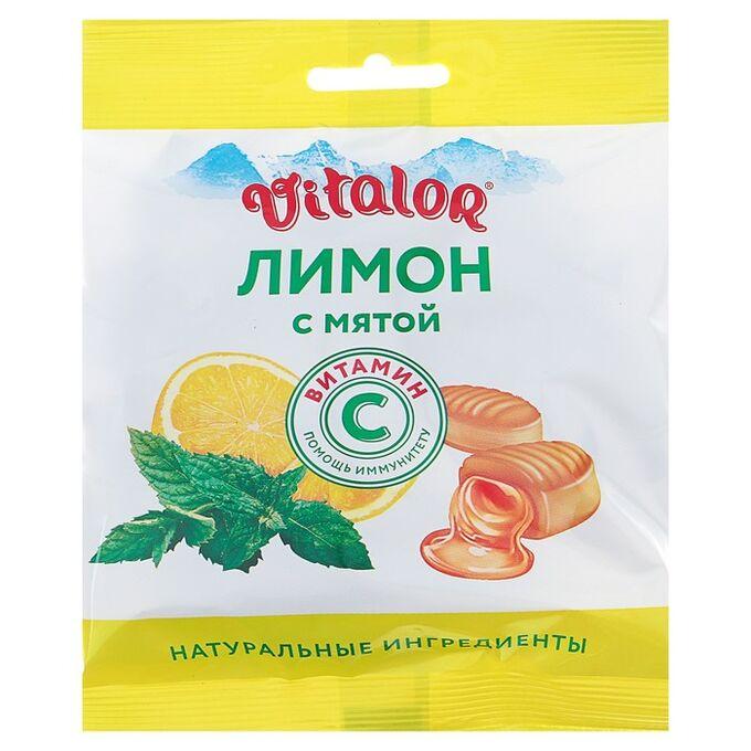 Леденцы Виталор с вит.С 60г лимон+мята (Р) (ПТ)
