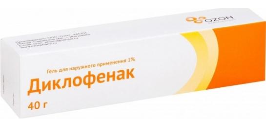 Диклофенак гель 1% 40г (Р) Озон