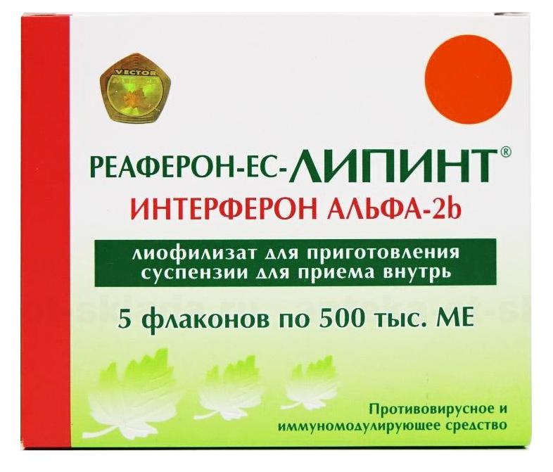 Реаферон-ЕС-Липинт лиоф.д/сусп.500тыс.МЕ N5 (Р)#