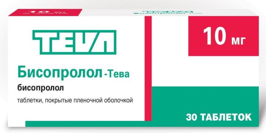 Бисопролол-Тева таб. 10мг N30 (Р)#