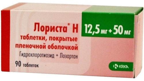 Лориста Н 50мг+12.5мг таб.п/о N90 (Р)