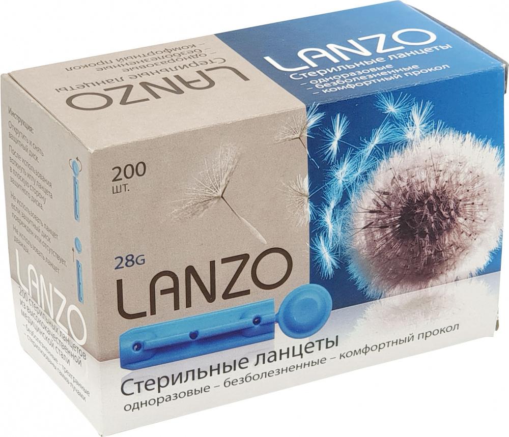 Ланцеты Lanzo 28 G: 200 шт.