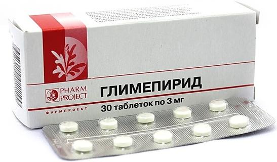 Глимепирид таб. 3мг N30 (Р)