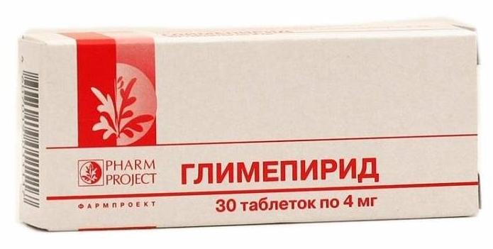 Глимепирид таб. 4мг N30 Фармпроект (Р)