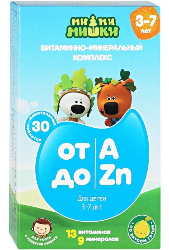Ми-ми-мишки таб.жев.от A до Zn N30 (3-7лет)(Р) (ПТ)