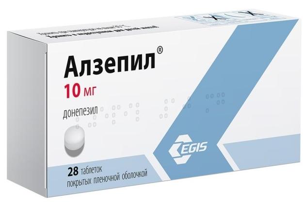 Алзепил таб.п/о 10мг N28 (Р)