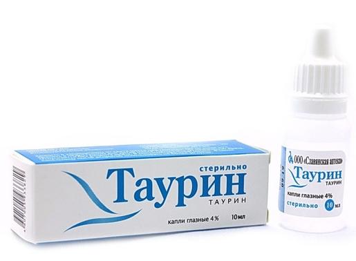 Таурин капли глазные 4% 10мл фл.(Р)