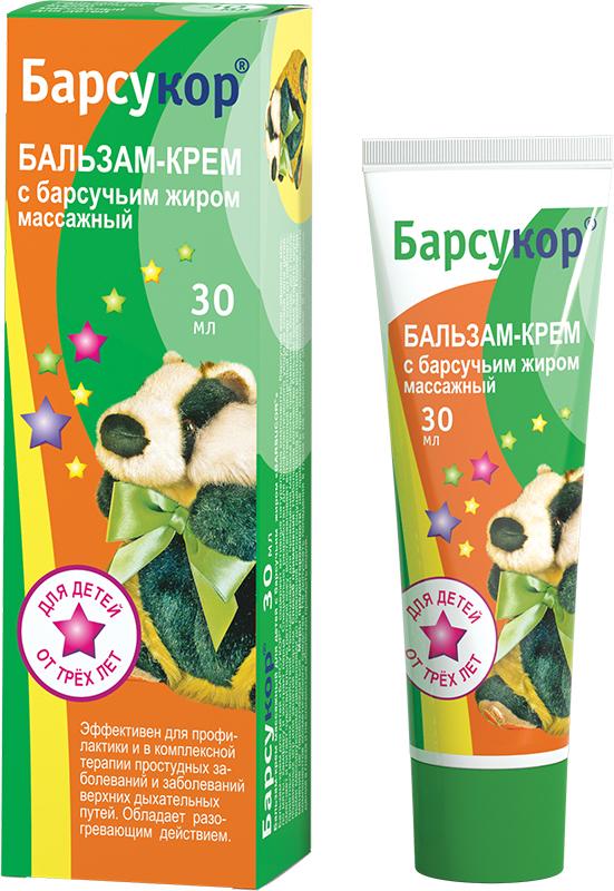 Барсукор бальзам-крем массаж.д/дет. 30мл (Р)