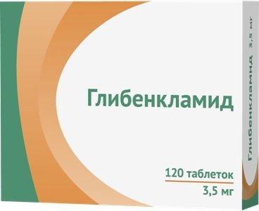 Глибенкламид таб. 3.5мг N120 (Р) Озон#