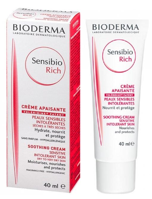 Bioderma Сенсибио Риш Крем для сухой и очень сухой кожи 40 мл