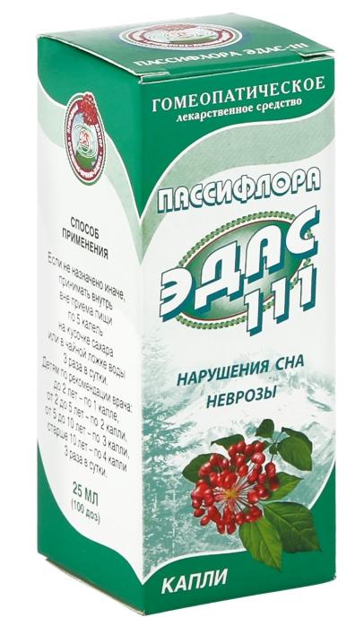Эдас-111 Пассифлора капли гомеопатич. 25мл (Р)
