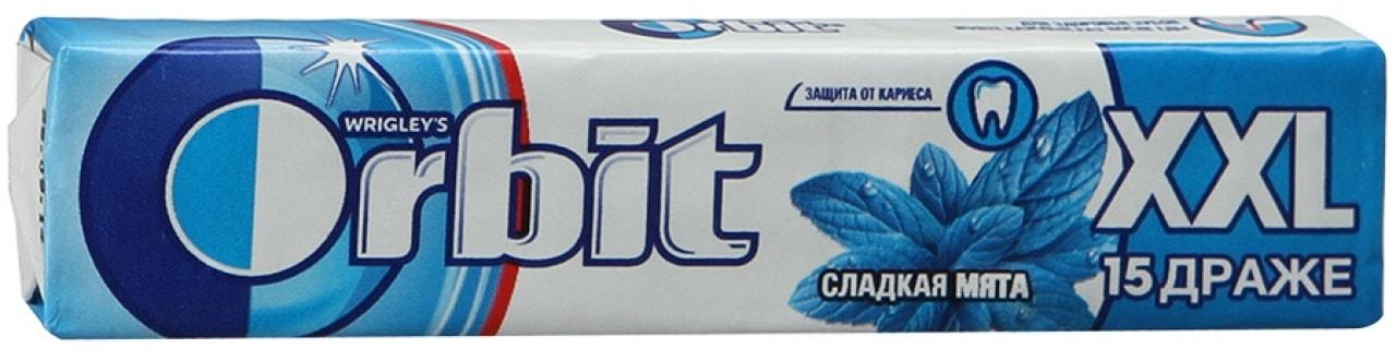 Жевательная резинка Orbit XXL Сладкая мята 20.4 г