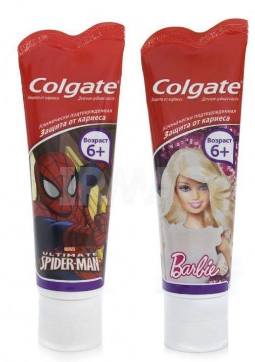 З/п Колгейт д/детей Barbie/Spider 75мл (6+) (Р)
