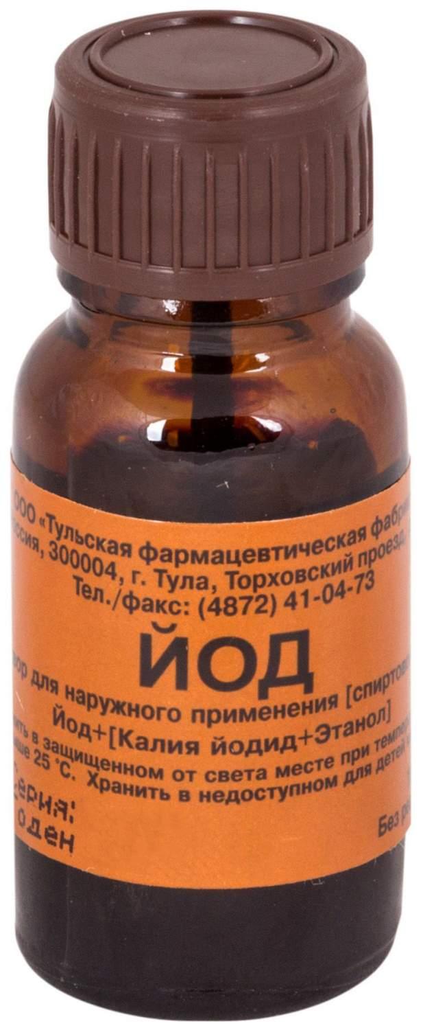 Йод раствор 5% 10 мл с помазком