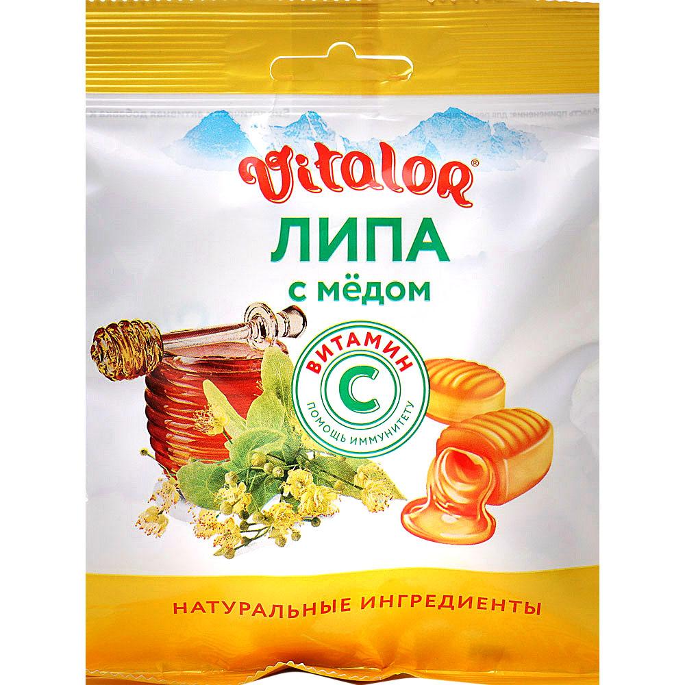 Леденцы Виталор с вит.С 60г липа+мед (Р) (ПТ)