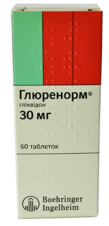 Глюренорм 30мг N60 (Р)