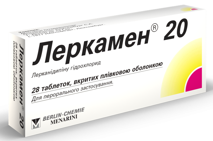 Леркамен 20 таб.п/о 20мг N28 (Р)