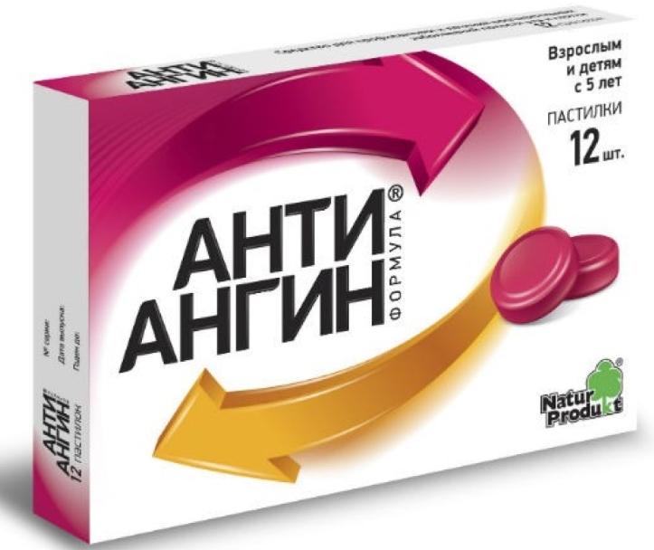 Анти-Ангин Формула пастилки: 12 шт.