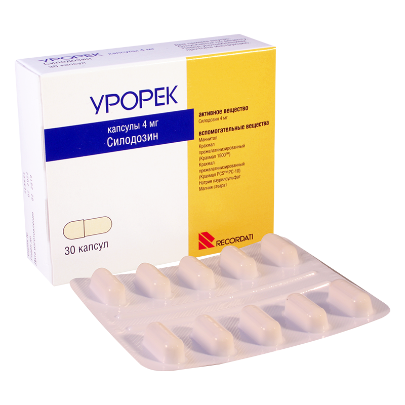 Урорек капс. 4мг N30 (Р)