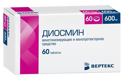 Диосмин-Вертекс таб. п/о 600мг N60 (Р)