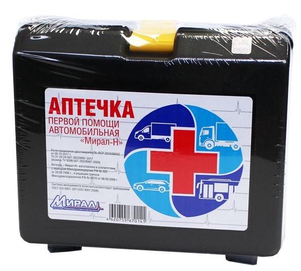 Аптечка автомоб.Мирал сред.футл. (200х70х165) (пр.260н) (Р)