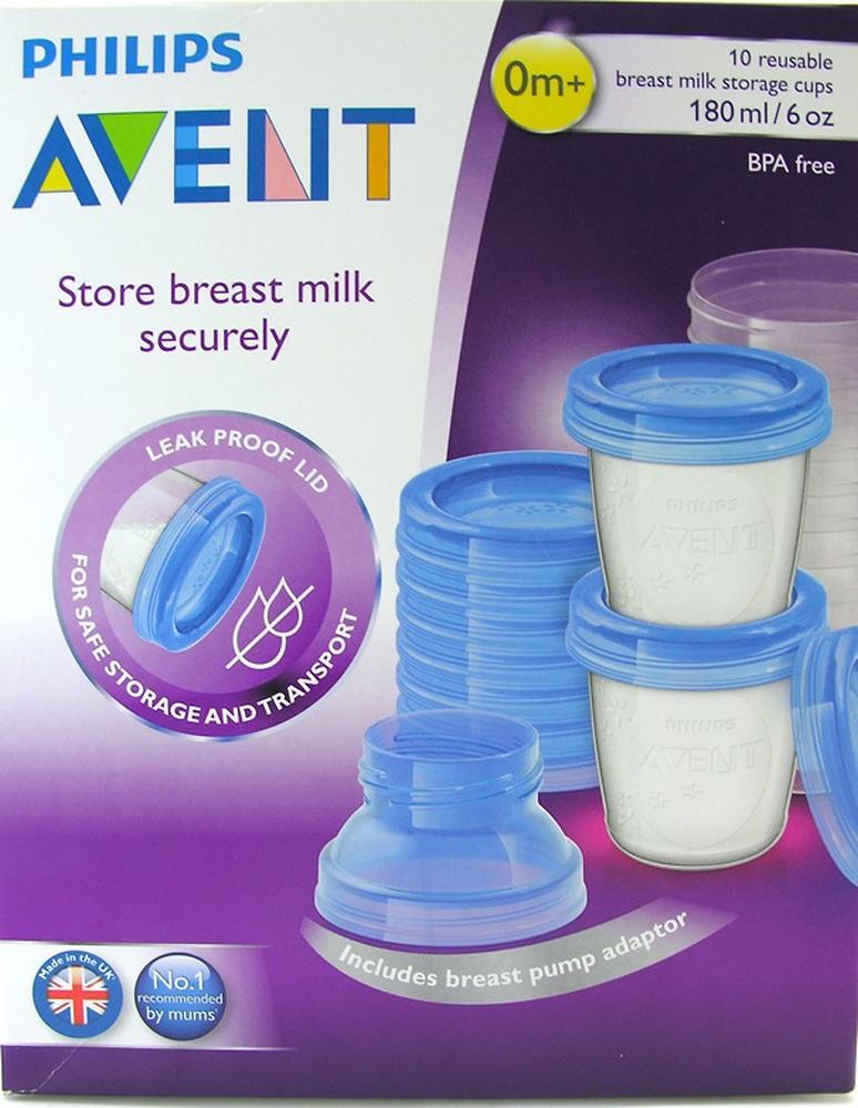 AVENT Контейнеры для хранения грудного молока 180 мл: 10 шт.