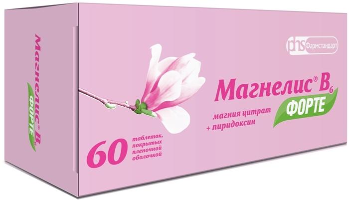 Магнелис В6 Форте таб. 100мг+10мг N60 (Р)
