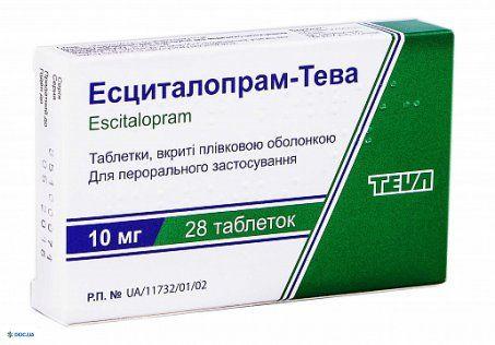 Эсциталопрам-Тева таб. 10 мг: 28 шт.