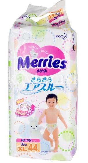 Подгузники Merries р.XL (12-20кг) №44