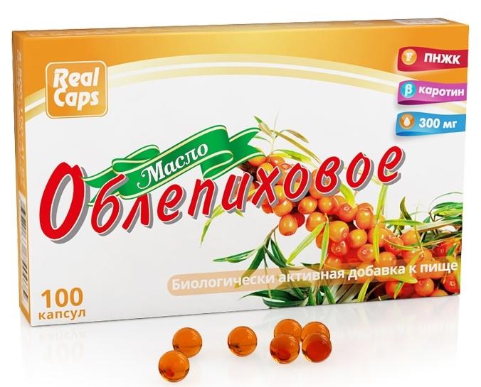 Масло облепихи капс. 300мг N100 (Р) (ПТ)