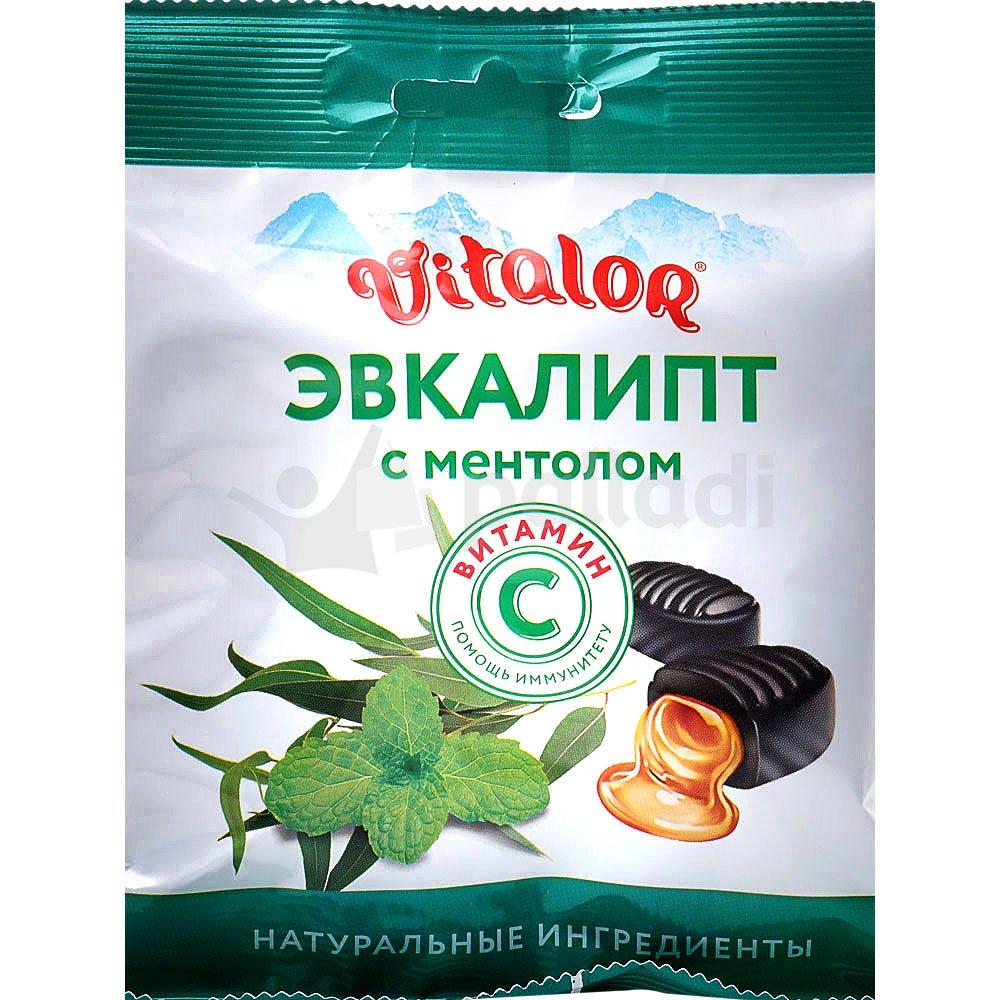 Леденцы Виталор с вит.С 60г эвкалипт+ментол (Р) (ПТ)