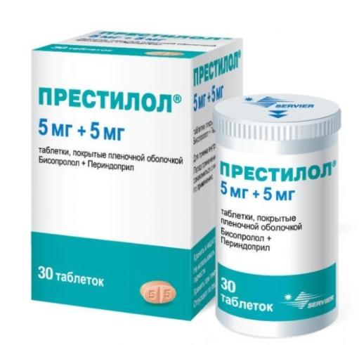 Престилол таб. п/о 5мг+5мг N30 (Р)