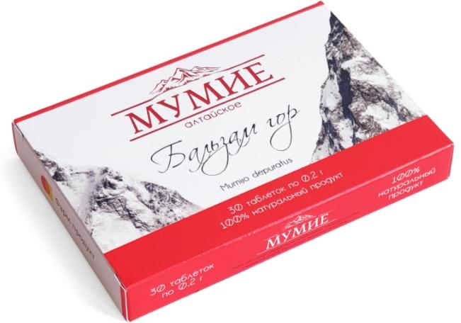 Мумие алтайское "Бальзам гор" таб.N30 (Р) (ПТ)