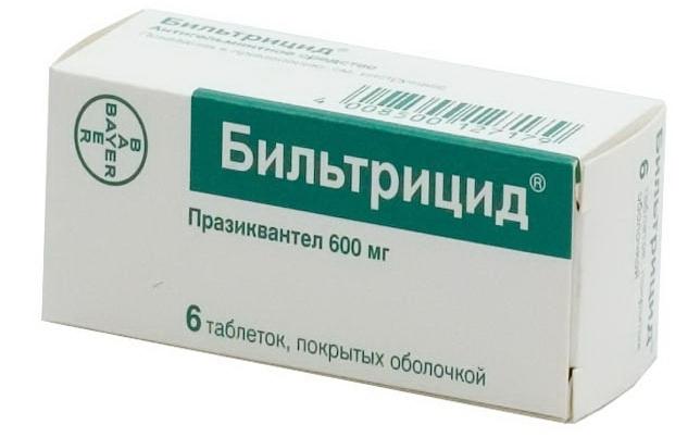 Бильтрицид таб.п/о 600мг N6 (Р)#
