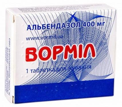 Вормил таб. жевательные: 1 шт.