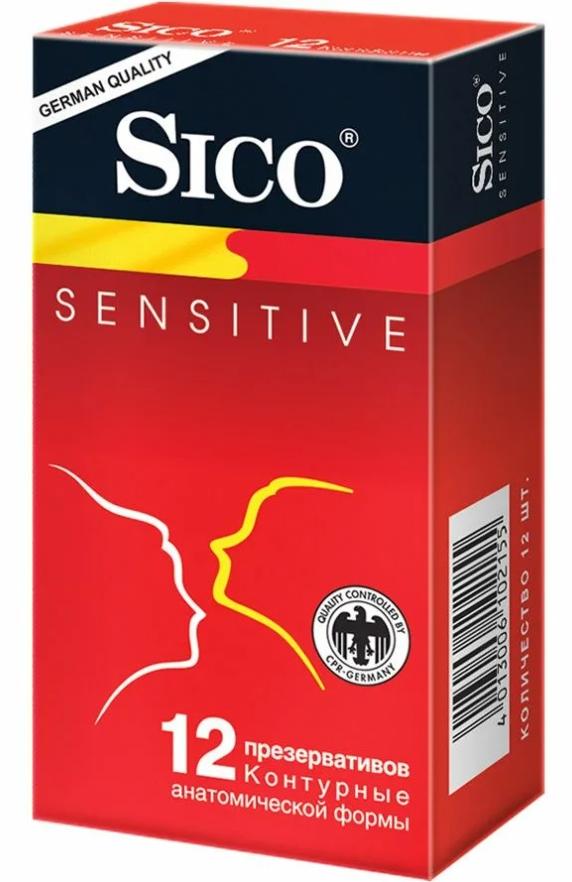 Презерв.Sico Sensitive Контурные N12