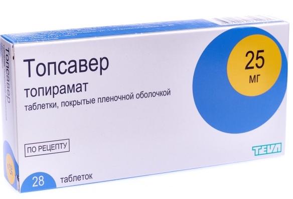 Топсавер таб. 25мг N28 (Р)(Топирамат)#