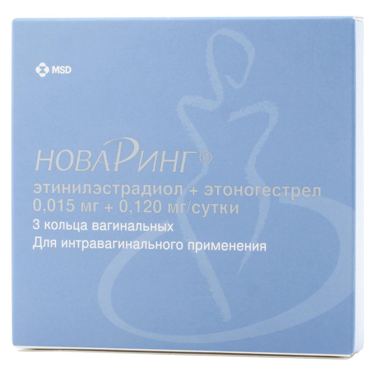 НоваРинг кольцо вагин.(0.015+0.12мг/сут.) N1 (Р)