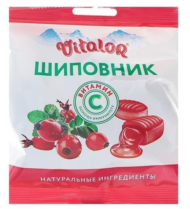 Леденцы Виталор с вит.С 60г шиповник (Р) (ПТ)