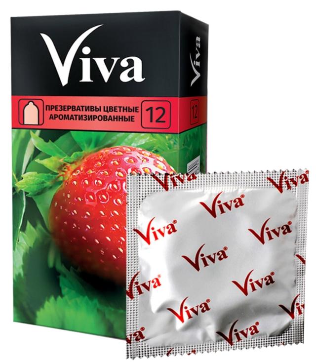 Презерв. VIVA N 12 цветные аромат. (Р)