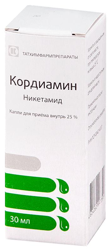 Кордиамин капли 25% 30мл