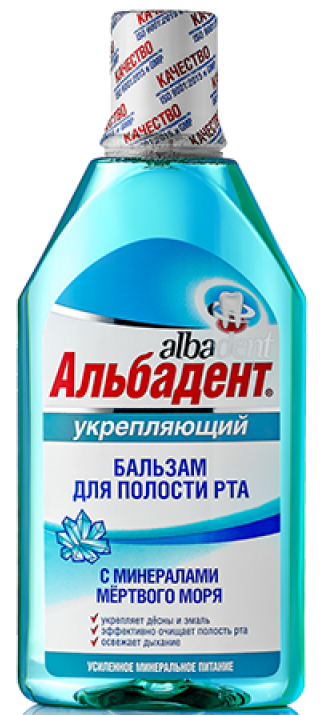 Б-м д/пол.рта Альбадент укрепл. 400мл мин.мерт.моря (Р)