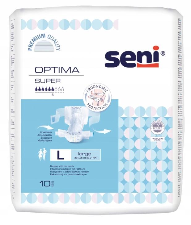 Подгузники для взрослых SENI Optima Plus Large: 10 шт.
