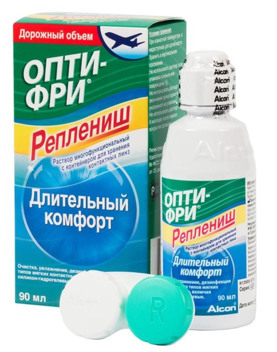 Раствор для линз Опти-фри Реплениш 90 мл