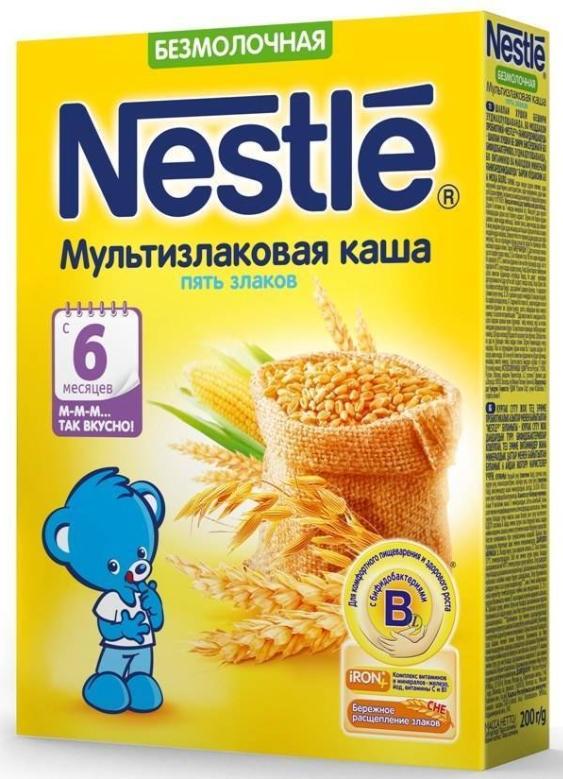 NESTLE Каша б/мол. мультизлак. 200г 6мес. (Р) (ДПИ)