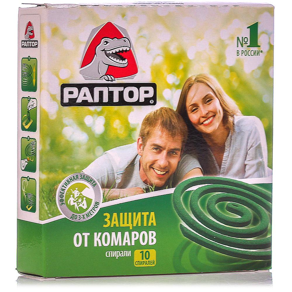 Раптор Спираль от комаров без запаха: 10 шт.