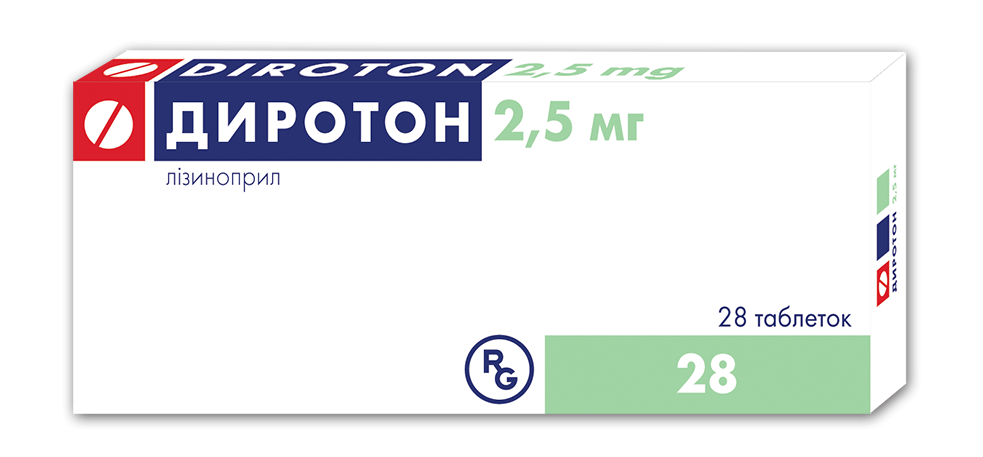 Диротон таб. 2,5мг №28