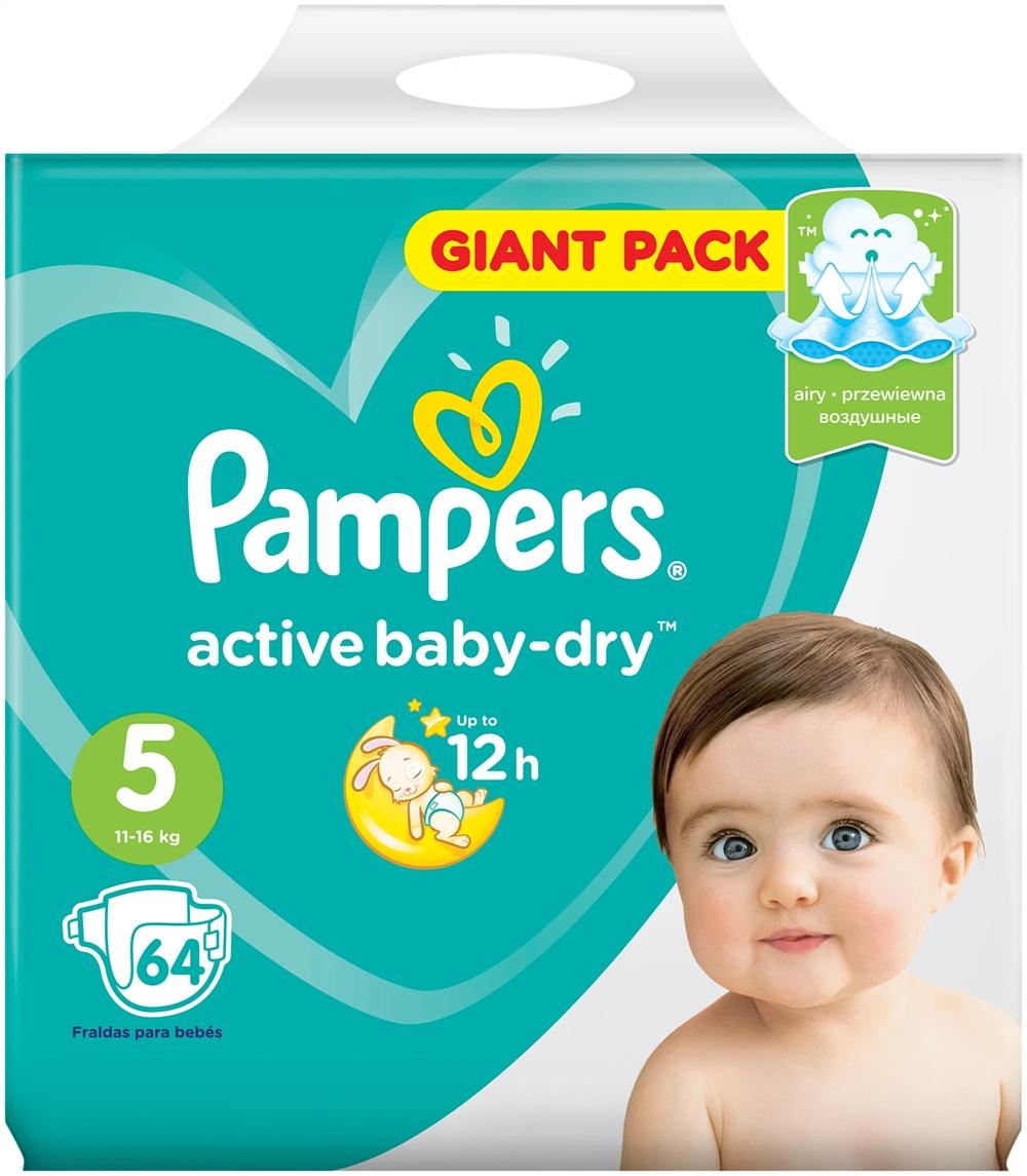 Подгузники Pampers Active Baby-Dry р. 5 (11-16кг) №64